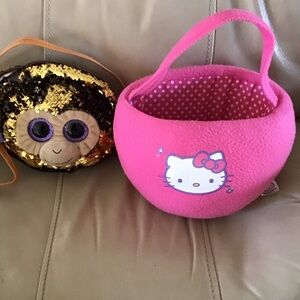 Hello Kitty Tote & Coconut Monkey Purse